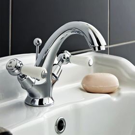 Hudson Reed White Topaz Bathroom Taps
